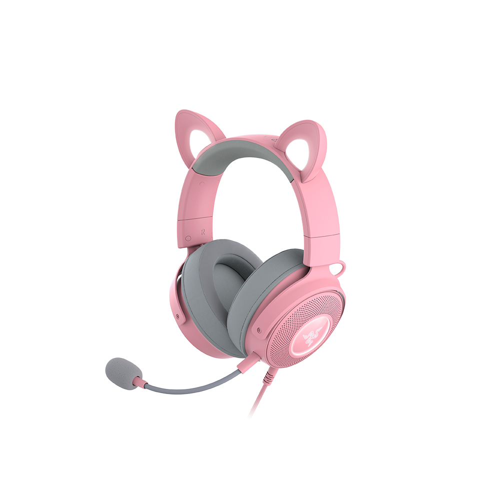 레이저코리아 Kraken Kitty V2 Pro 게이밍 헤드셋 쿼츠 - 상세 이미지 2