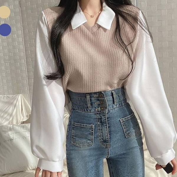 캐주얼 여성 블라우스 오피스 여성 셔츠 블라우스 데일리 가을 - 상품 이미지