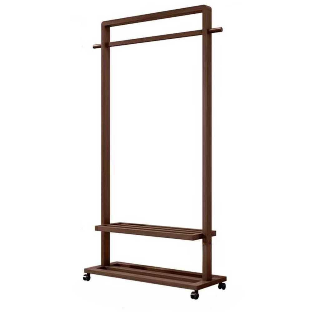 나무 행거 옷걸이 드레스룸 간이 코트 의류 거는 랙 65cm - 상품 이미지