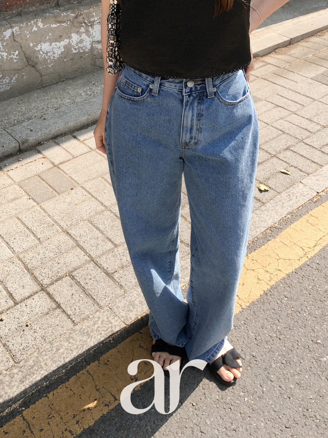 하이웨스트 롱 와이드 데님 팬츠 ps5839 이미지 6