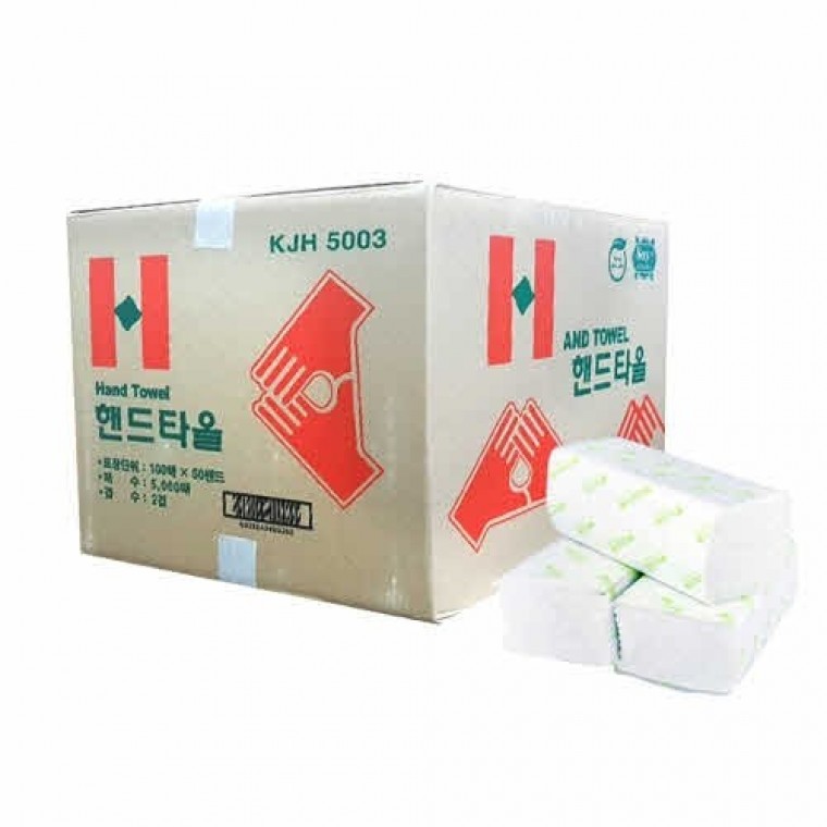 세이 핸드타올 페이퍼 2겹 5000매입 KJH5003 / 100매x50속 62307 - 상품 이미지