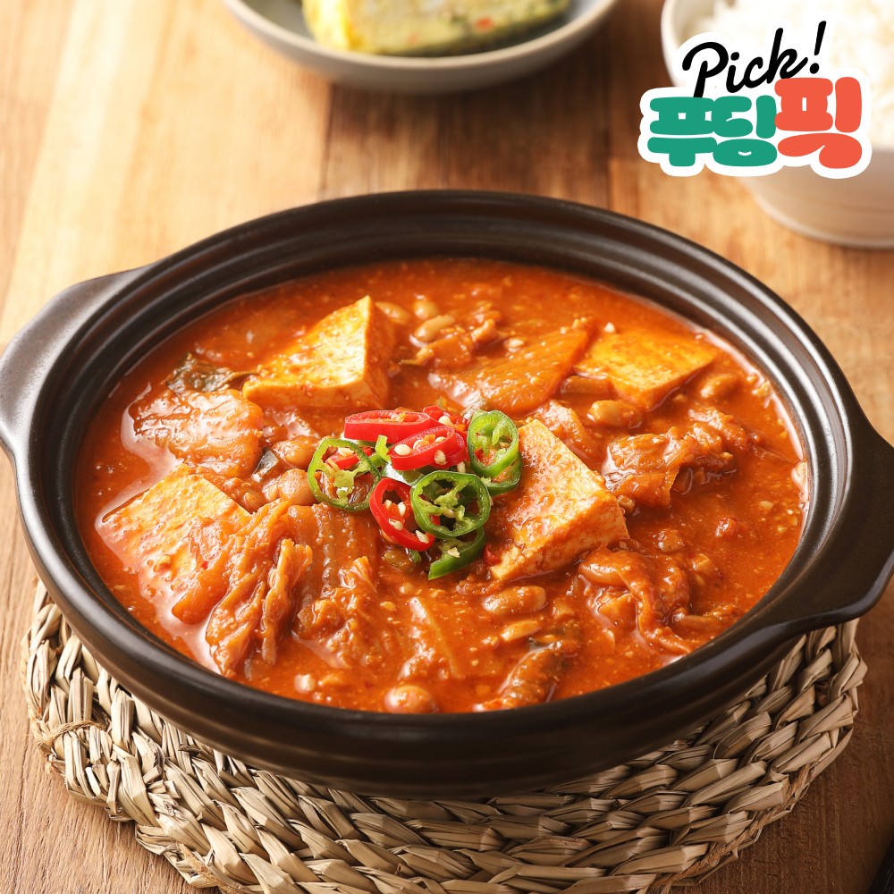 [푸딩픽] 원팩 청국장찌개 200g 10분 완성 집밥 냉장고 쟁여템 - 상품 이미지
