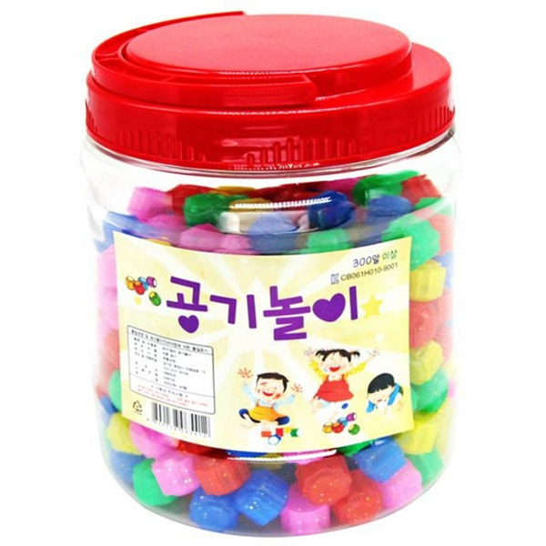 플라스틱 공기 놀이 어린이집 대용량 공깃돌 학습용 단체 실내 전통 공기알 순발력 집중력 알 - 상품 이미지