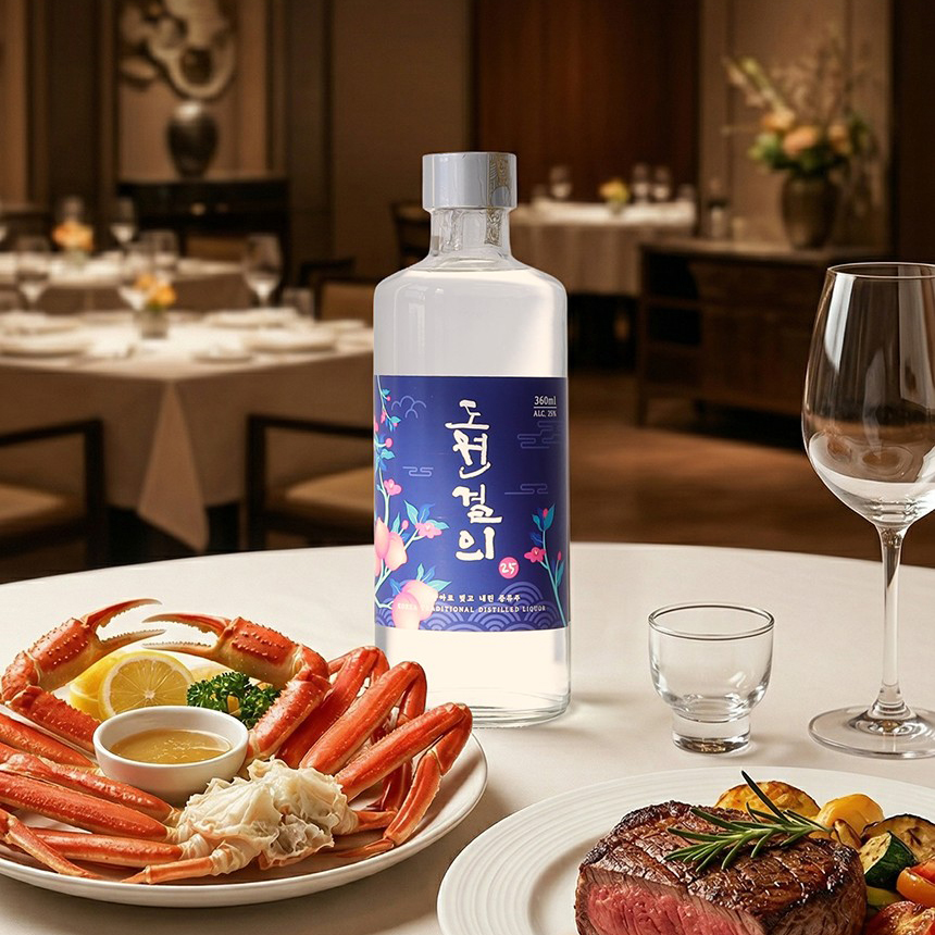 도원결의 25도 360ml 영덕주조 전통주 복숭아 리큐르 이미지 8