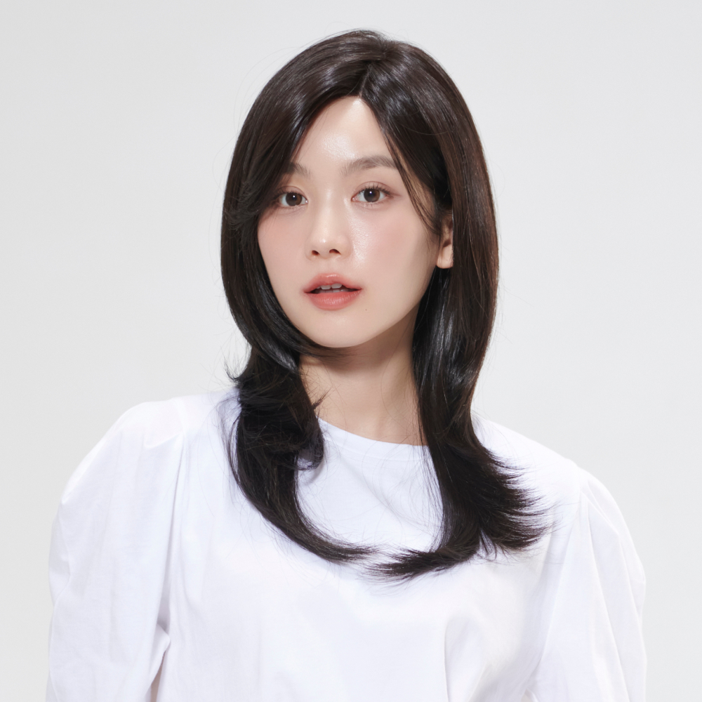 수제통가발 매기 웨이브펌 J컬 여자가발 - 상품 이미지