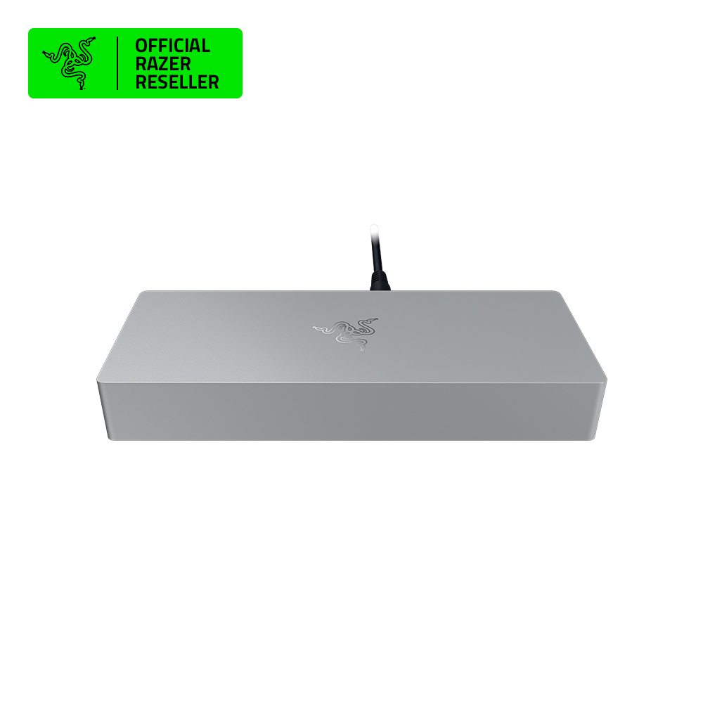 레이저코리아 Thunderbolt 5 Dock 도킹스테이션 C타입 멀티허브 맥북 호환 머큐리 화이트 - 상품 이미지