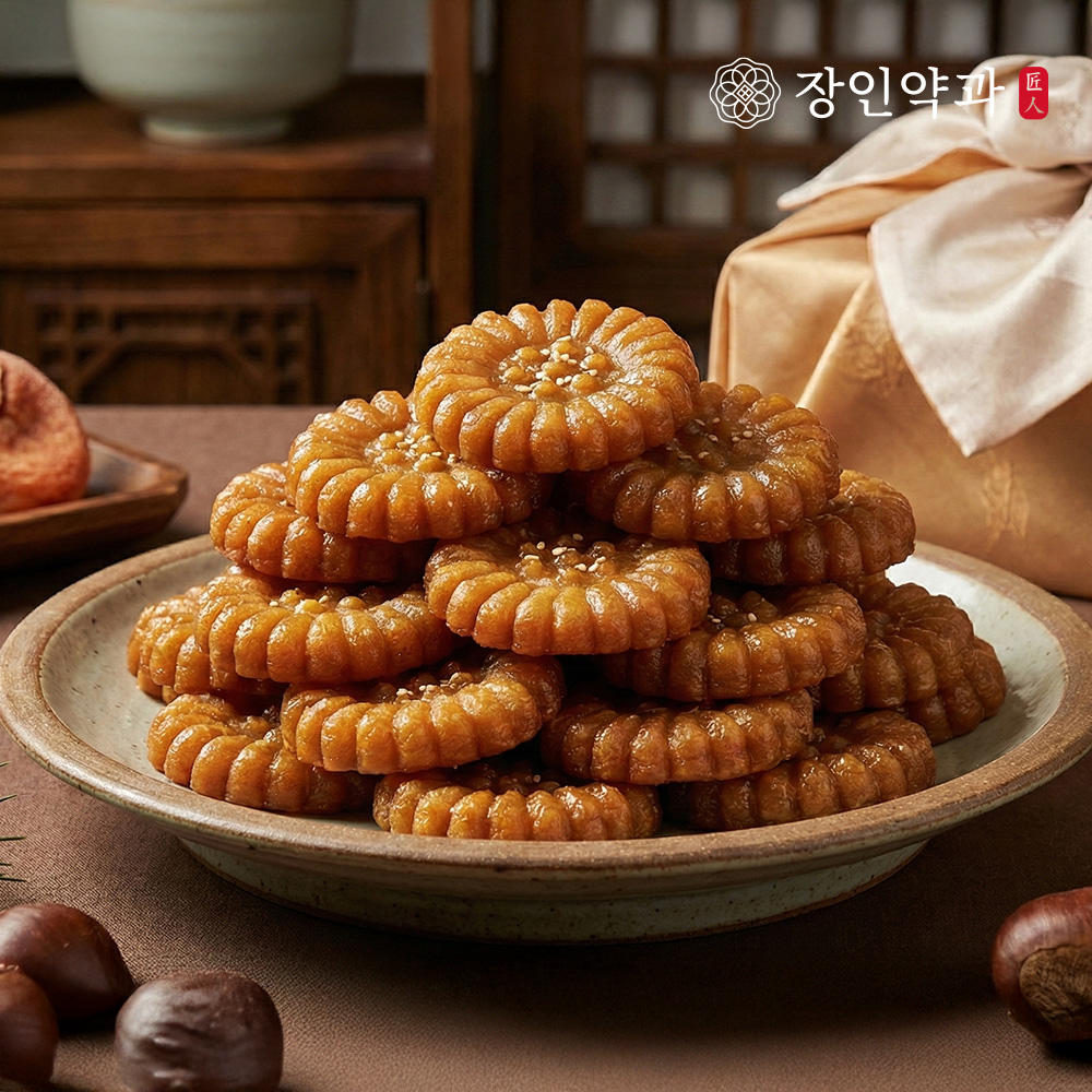[장인더] 장인정약과 650g 12입, 2세트 선물세트 - 상품 이미지