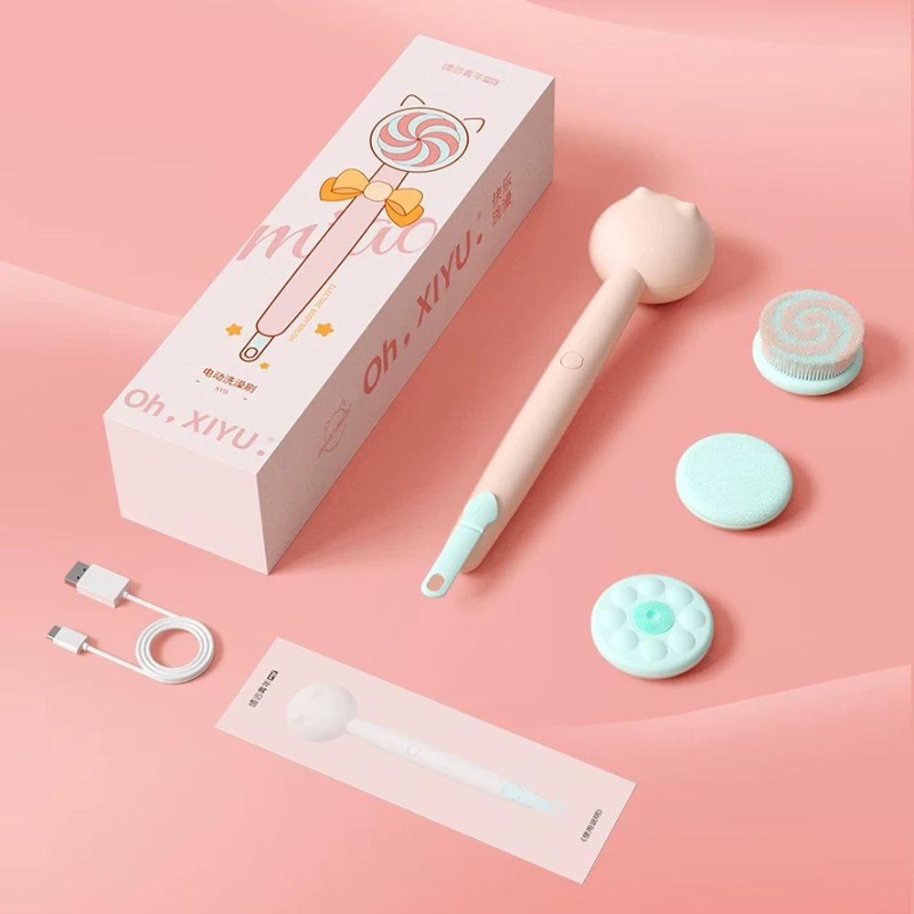 전동 샤워 타월 목욕용품 때밀이 각질제거 욕실용품 목욕 자동 바디케어 - 상세 이미지 2