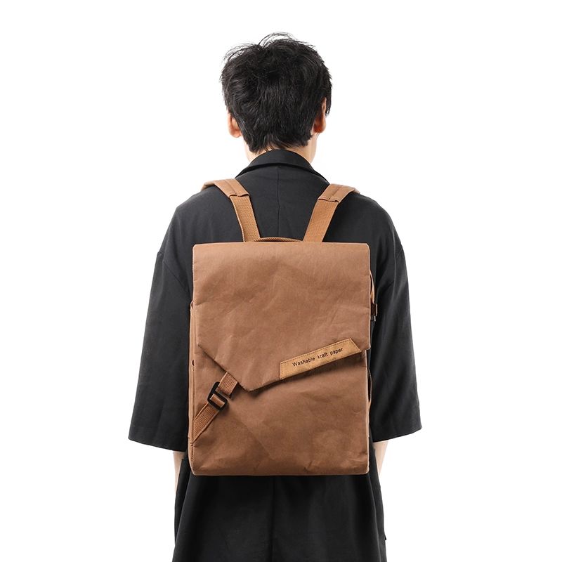 일본스타일 노트북 가방 캐주얼 숄더 백팩 남성 배낭 방수 빈티지 대용량 핸드백 - 상세 이미지 3