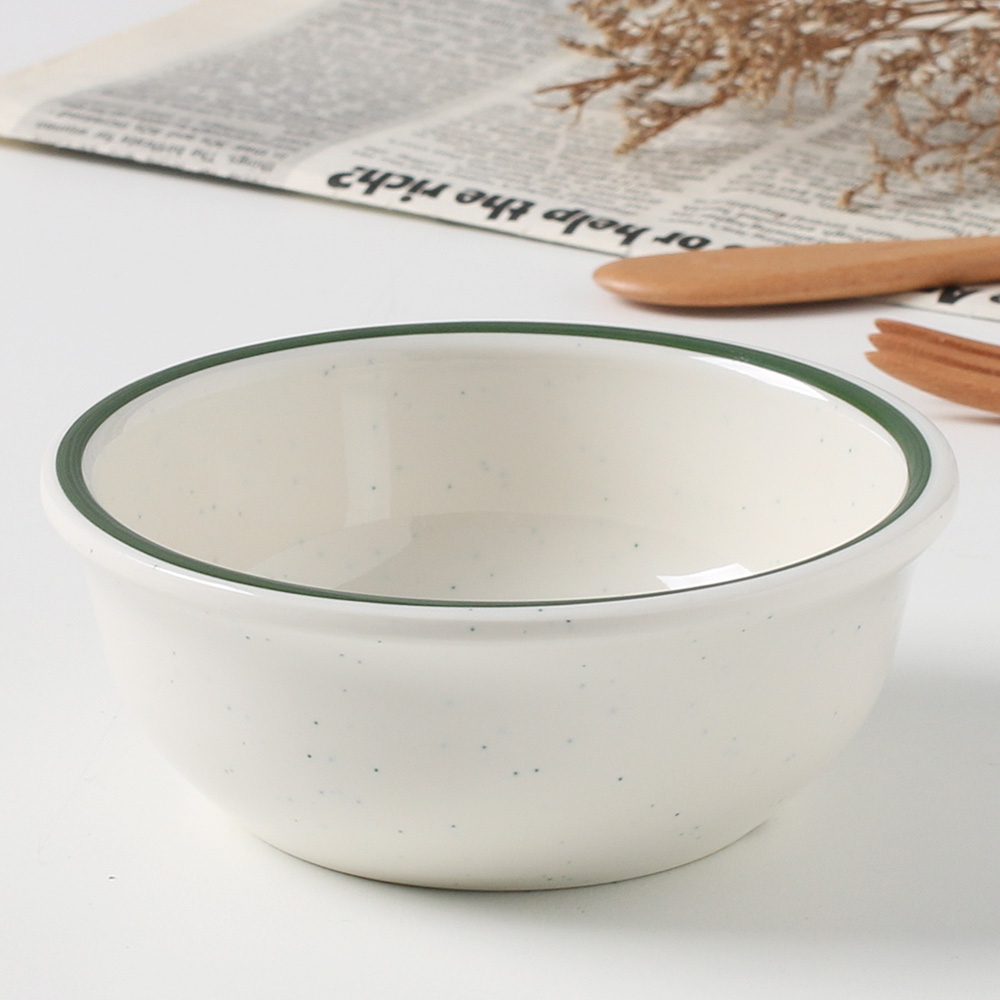 이스톤 레트로 마블 멜라민 그릇 돈까스 카레 업소용 접시 12.2cm, 마블G스프 - 상세 이미지 5