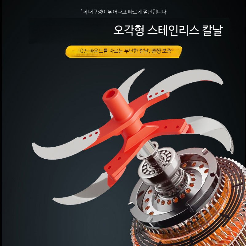 야채절단기 가정용 스테인리스 채소다지기 양배추슬라이서 무채기계 깍두기써는기계 - 상세 이미지 4