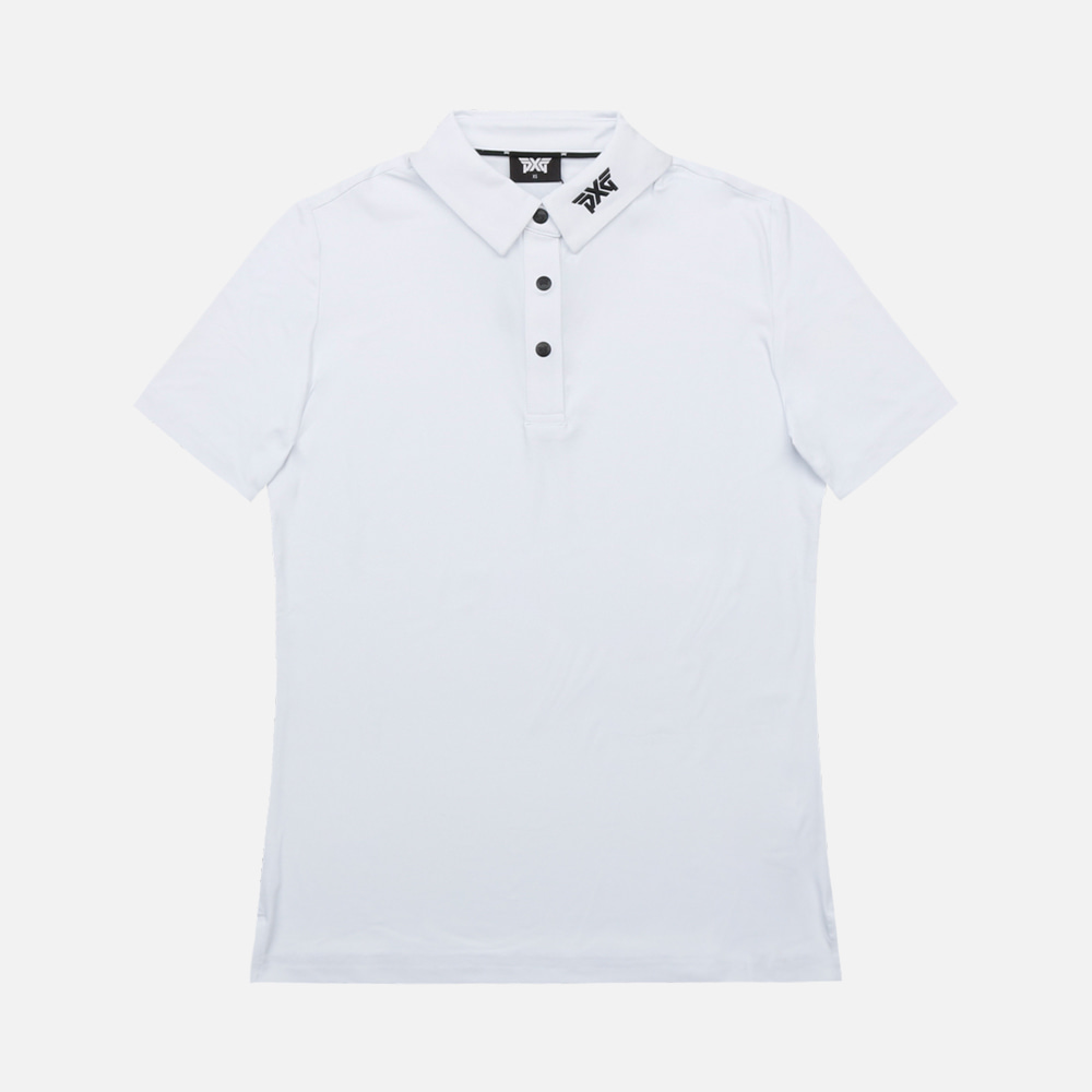PXG 우먼 시그니처 카라티 CW-SNAP-SSPOLO-WHT 이미지 1