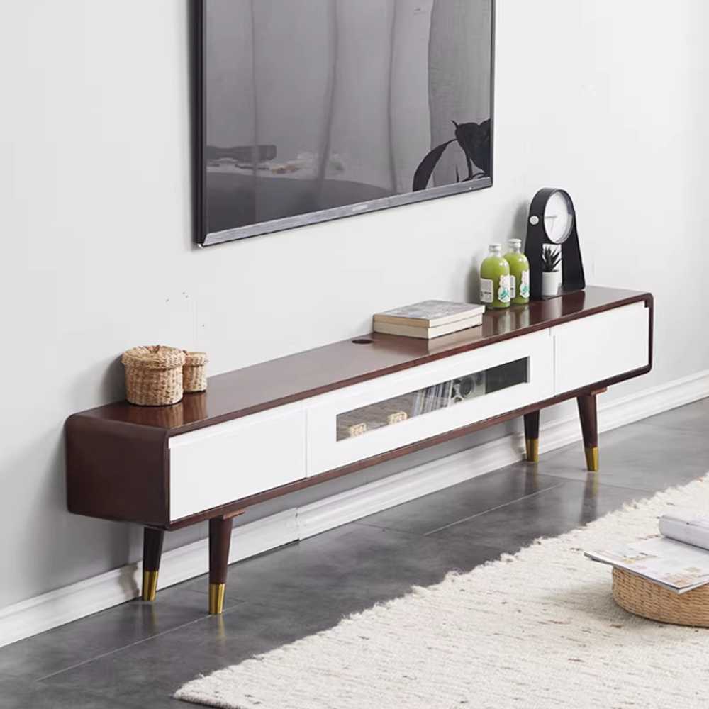 tv 장식장 거실장 아파트 원목 소품 진열 수납장 가구 140cm - 상세 이미지 2