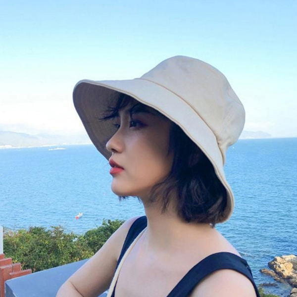 베이직 버킷 햇 데일리 여성 벙거지 모자 여름 비치 패션 - 상품 이미지
