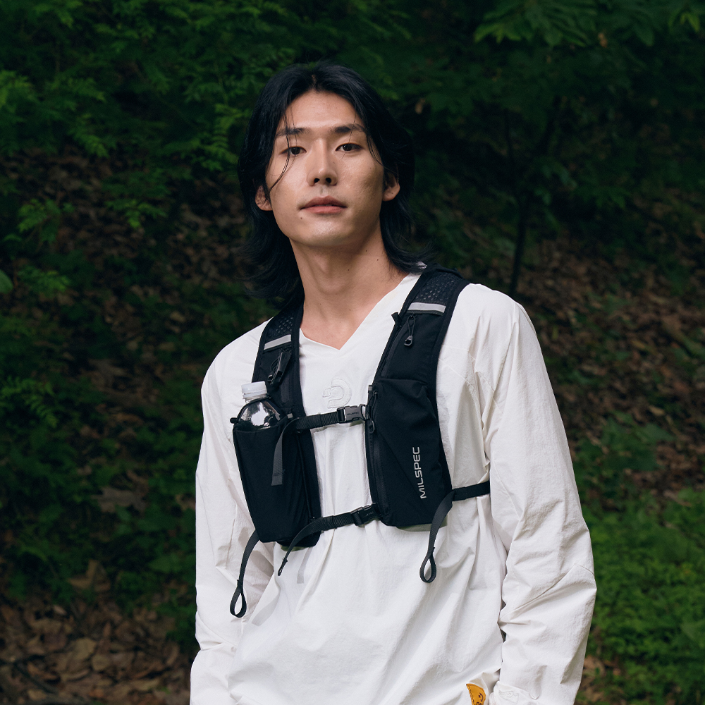 밀스펙 프로 트레일 러닝 초경량 조끼 베스트 마라톤 조깅 백팩 블랙 상품 이미지