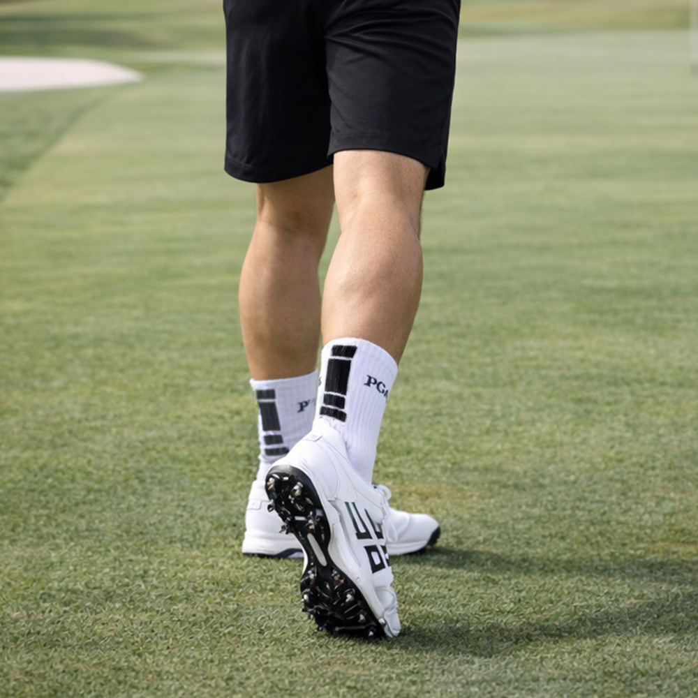 PGA 2중쿠션 스포츠 골프 중목양말 4족 세트 PGAM-68 혼합 (랜덤2+1+1켤레) 이미지 6