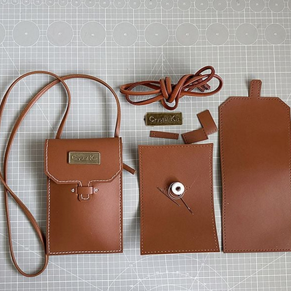 수공예 가방 만들기 키트 가죽 diy 가방 패키지 크로스 파우치 - 상품 이미지