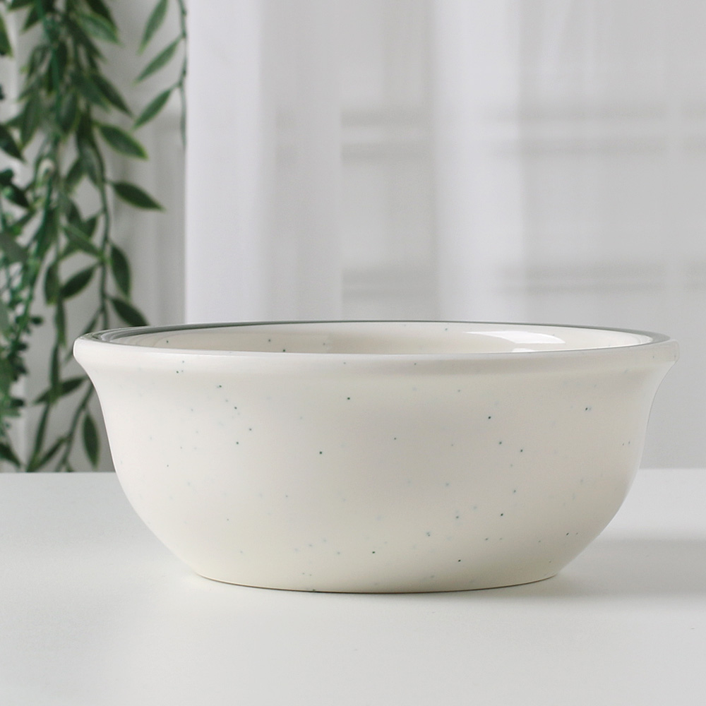 이스톤 레트로 마블 멜라민 그릇 돈까스 카레 업소용 접시 12.2cm, 마블G스프 - 상세 이미지 2