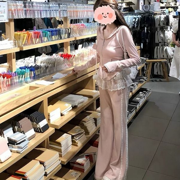 데일리 레이스 스커트 커버 레이어드 스커트 여성 캐주얼 여름 가을 - 상품 이미지
