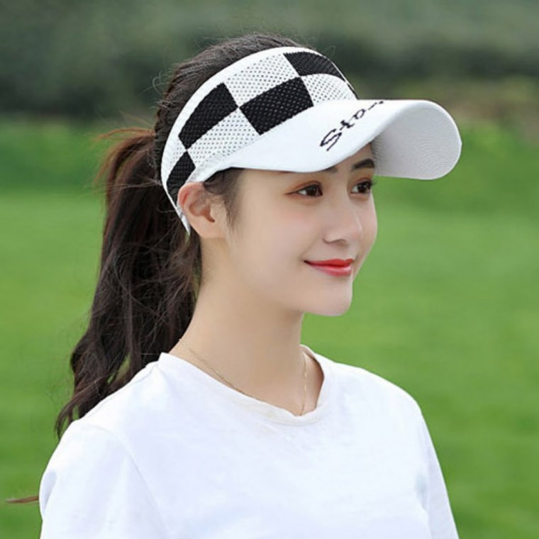 썬캡 선캡 햇빛 가리개 모자 비치 UV 차단 야외 바캉스 여자 여름 - 상품 이미지