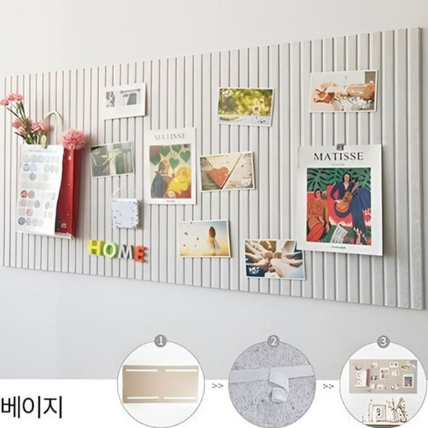 부착식 펠트 게시판 코르크 메모 게시판 인테리어 홈데코 학교 정보 메시지 포토월 포토 벽 - 상품 이미지