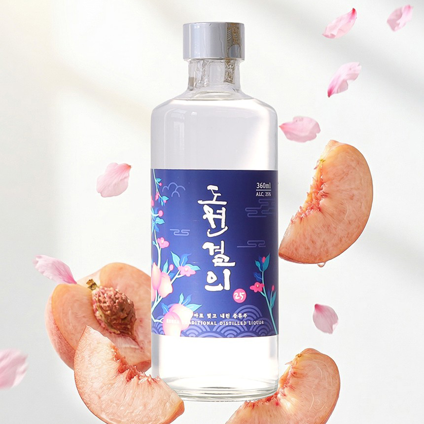 도원결의 25도 360ml 영덕주조 전통주 복숭아 리큐르 이미지 7