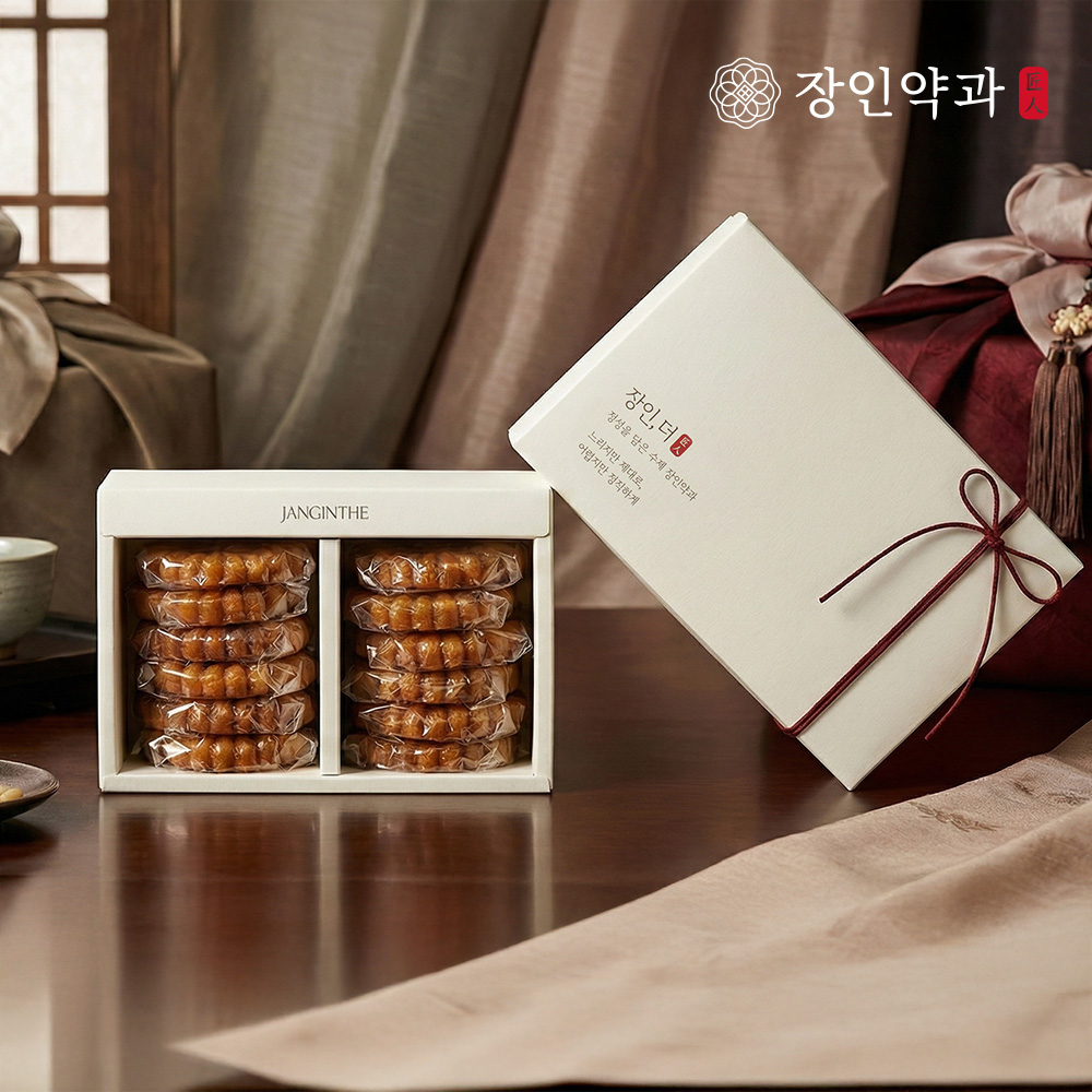 [장인더] 장인정약과 650g 12입, 2세트 선물세트 - 상세 이미지 4