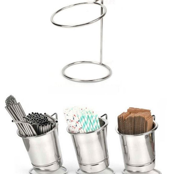 스테인리스 스텐 소스통 스틱 스텐 수납통 용기 홀더 - 상품 이미지
