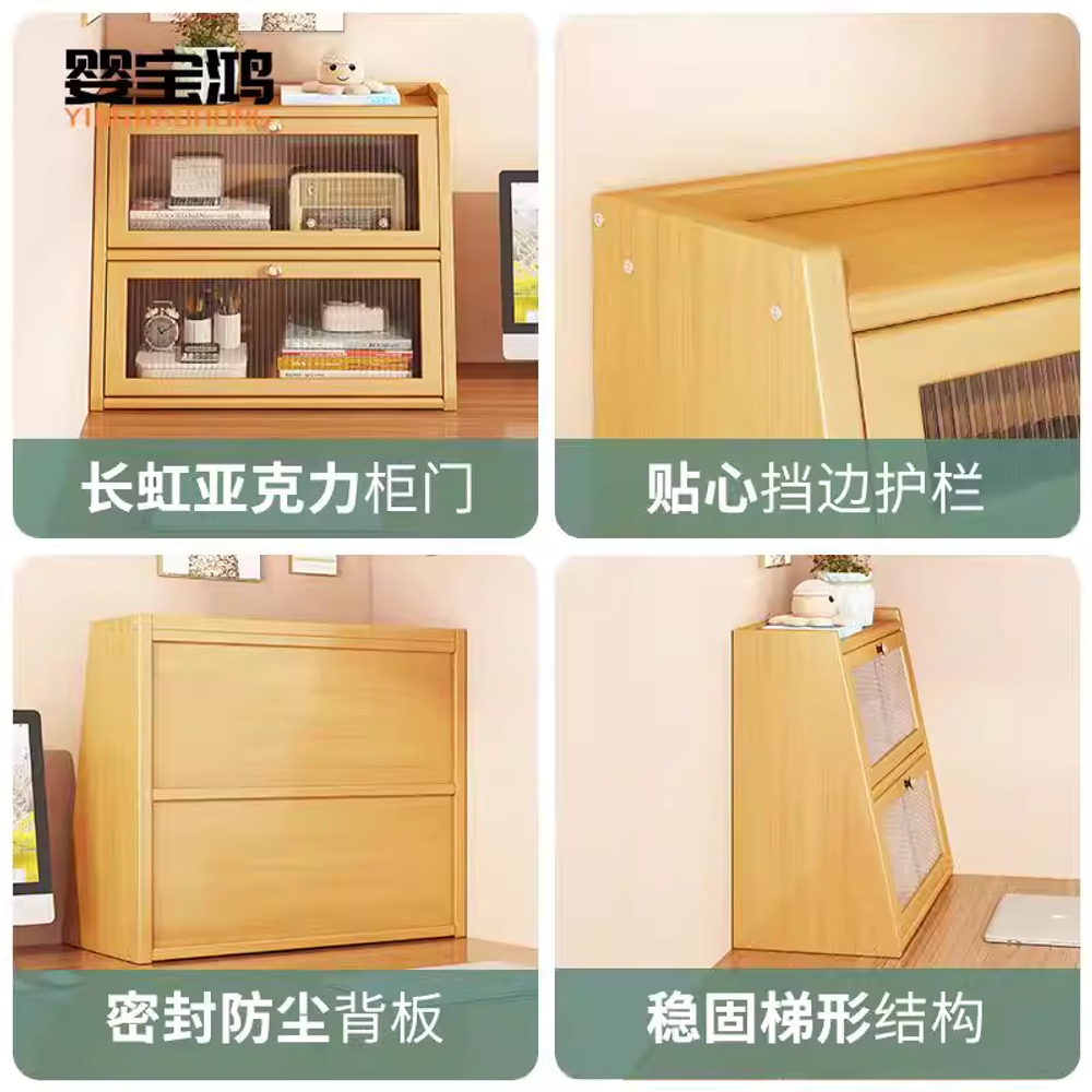 약 수납장 월넛 폭좁은 보관장 하부장 틈새 캐비닛 40cm - 상세 이미지 5