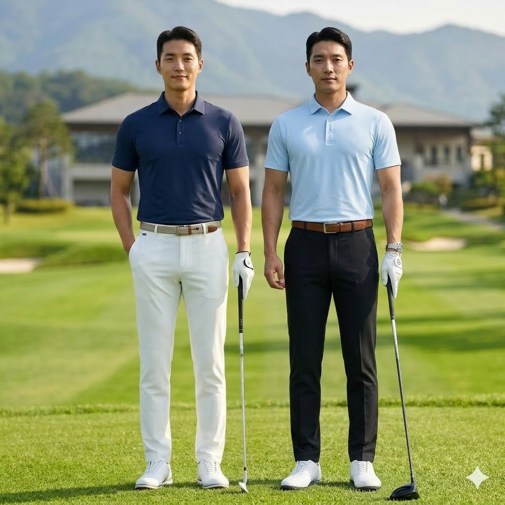 헤지스골프 여름 남자 골프웨어 클래식 스판 슬림핏 골프 바지 - 상세 이미지 4