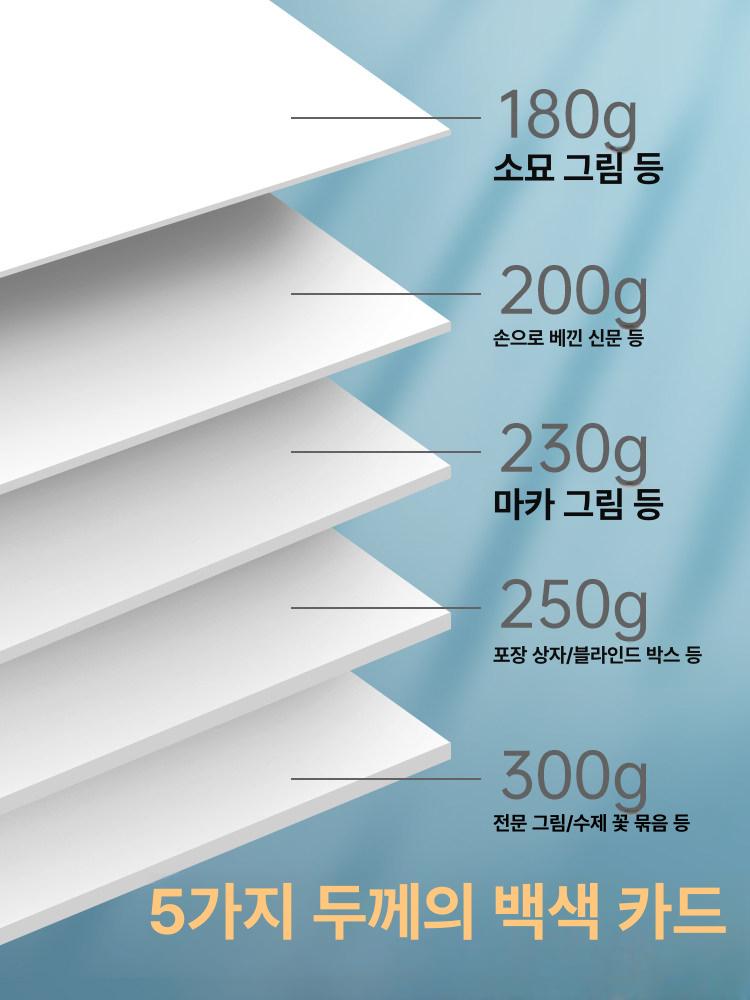 수채화 종이 용지 화가 전문가용 판화지 아카데미급 도화지 그림 물감 - 상세 이미지 5