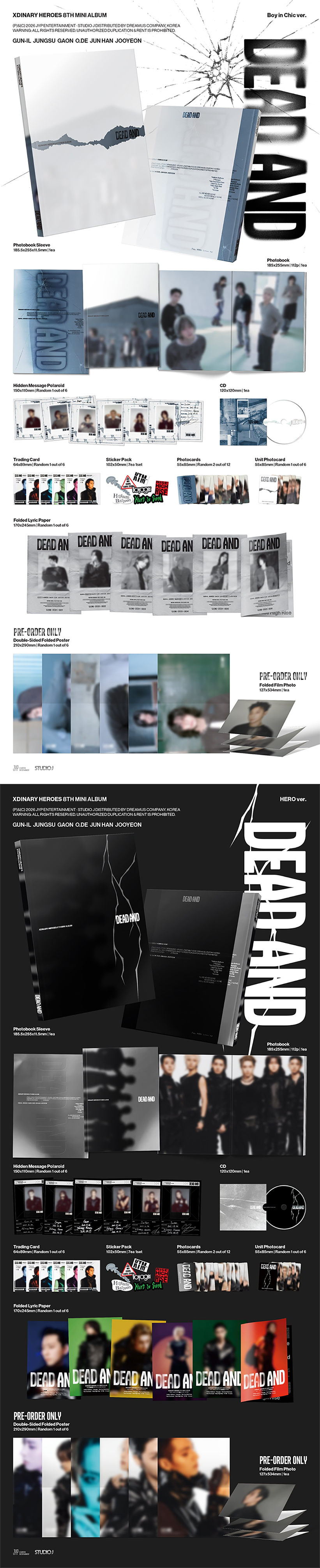 Xdinary Heroes DEAD AND Mini Album | Keyring Set – Kool Seoul