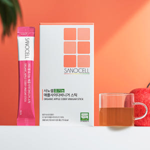 [유기산 28,800mg 함유] 사노셀 유기농 애플사이다비니거 스틱 20... 맛있게 먹은 솔직 후기 - 상품 이미지 1