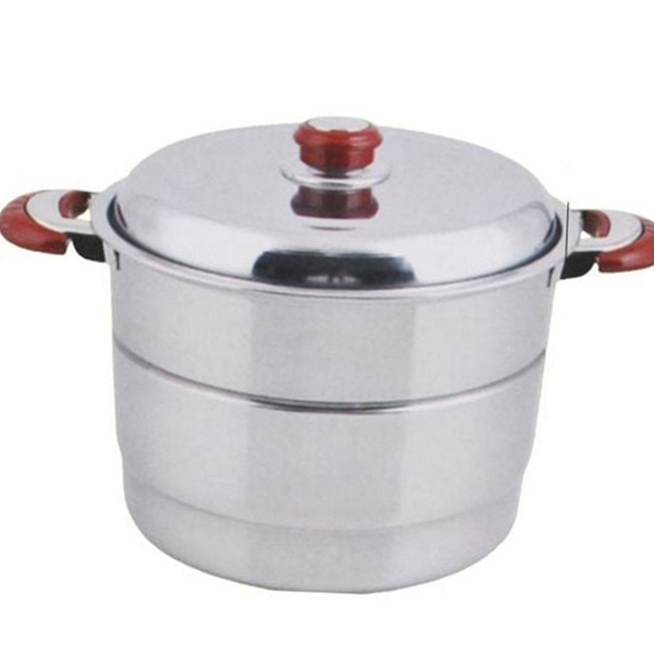 2단 스텐 찜기 다용도 찜기 스테인레스 24cm 가정용 냄비 곰솥 미니 찜 - 상품 이미지
