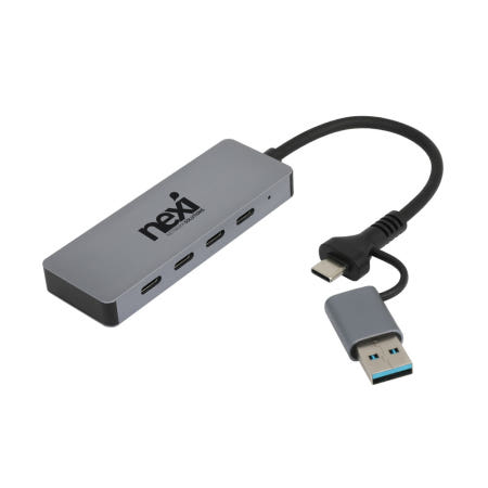 리버네트워크 넥시 USB3.1 C타입 4포트 허브 GEN2 10Gbps NX1648