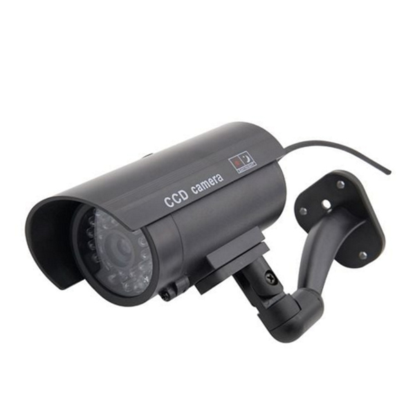 방범 모형 cctv 카메라 보안 가짜 감시 카메라 실외 실내 CCTV LED 점멸 치안 - 상품 이미지