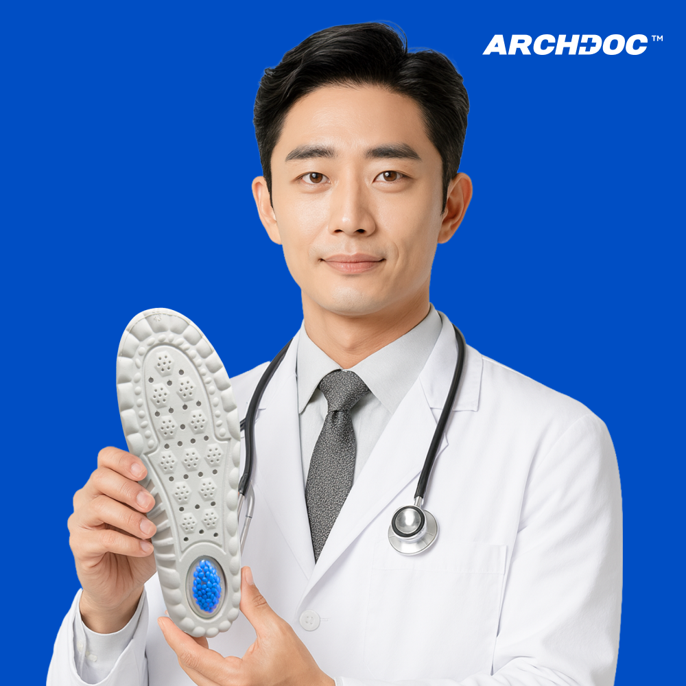 아치닥 족저근막염 깔창 발뒤꿈치 충격흡수 쿠션 운동화 안전화 구두 인솔 탄탄깔창