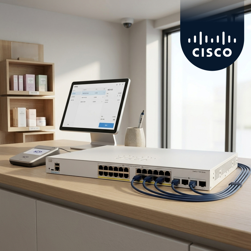 시스코 C1200-24FP-4X 24포트 Full PoE+ 기가비트 스위치 10G 4SFP - 상품 이미지