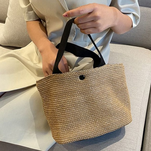 데일리 여성 숄더백 라탄 여성 여름 가방 휴양지 비치 - 상품 이미지