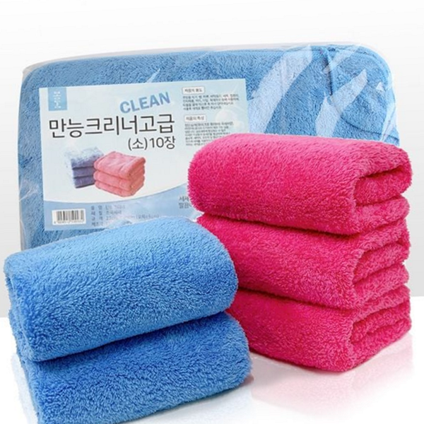 고급 극세사 걸레 주방용 주방 청소용 걸레 흡수력 욕실 청소 다용도 두꺼운 행주 청소포 - 상품 이미지