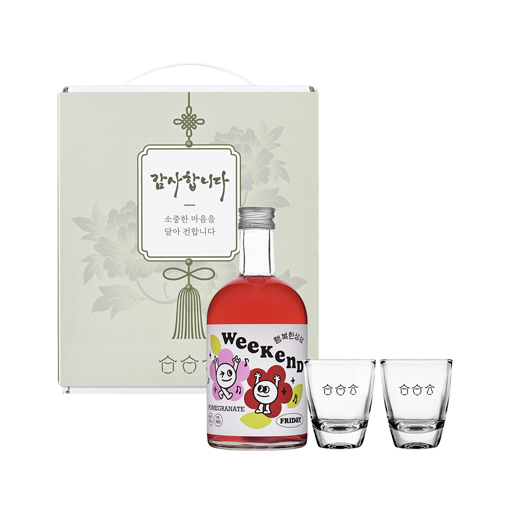 감사 샷잔선물세트 위켄드 금요일 15도 360ml 명절 설날 추석 가정의달 - 상세 이미지 2