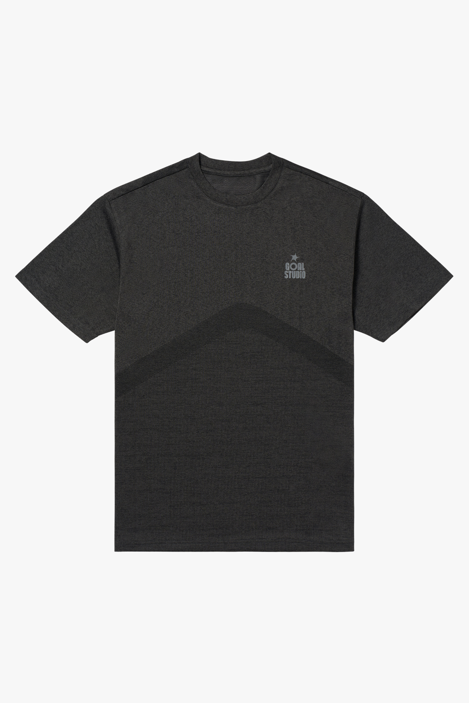 MS JACQUARD TEE-CHARCOAL - 상세 이미지 2