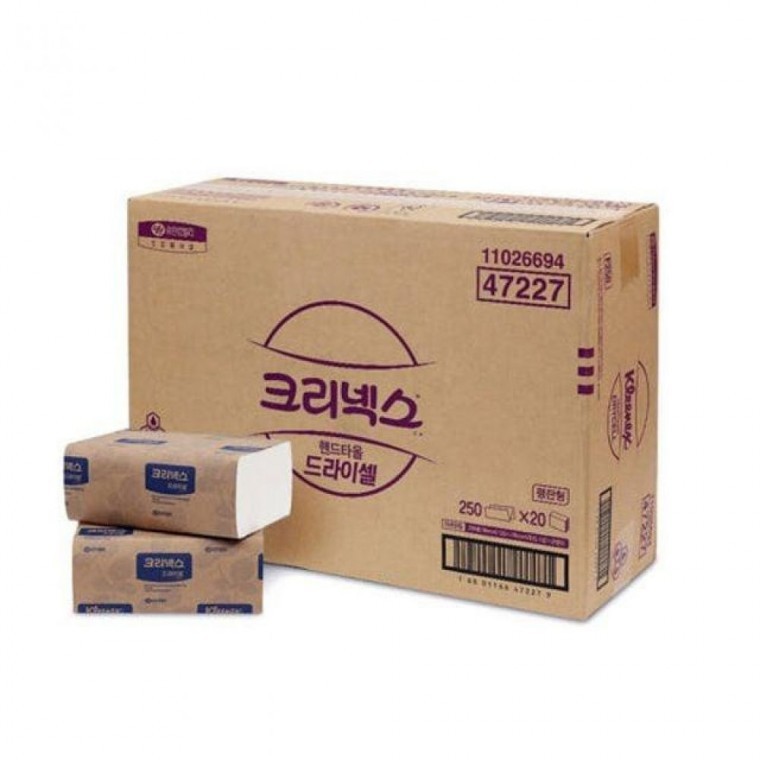 업소용 화장실 드라이셀 핸드 타올 타월 휴지 250매 - 상품 이미지