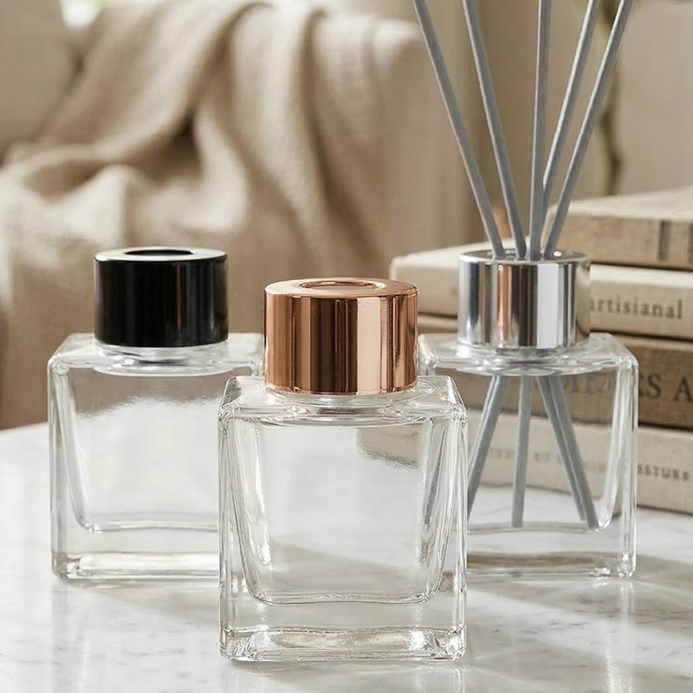 디퓨저 용기 사각큐브 50ml 유리병 리드 스티커포함 DIY 이미지 7