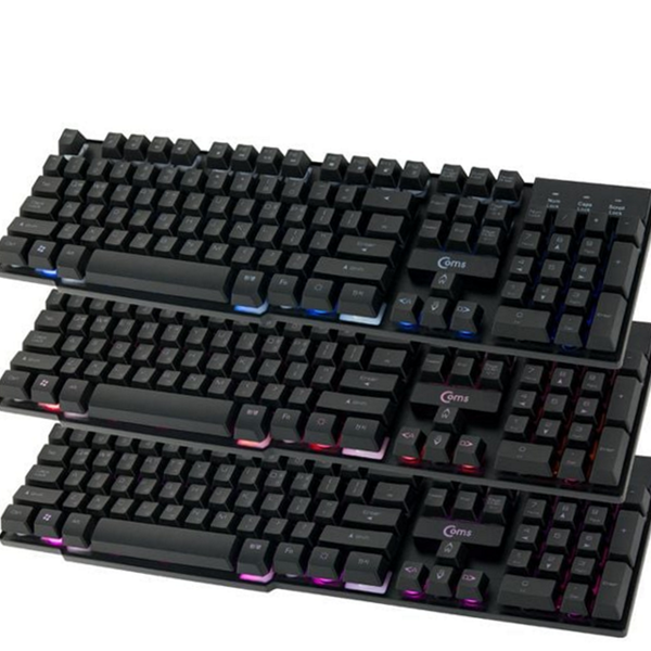 저소음 게이밍 키보드 멤브레인 유선 키보드 게임용 사무용 생활 방수 데스크탑 컴퓨터 PC - 상품 이미지