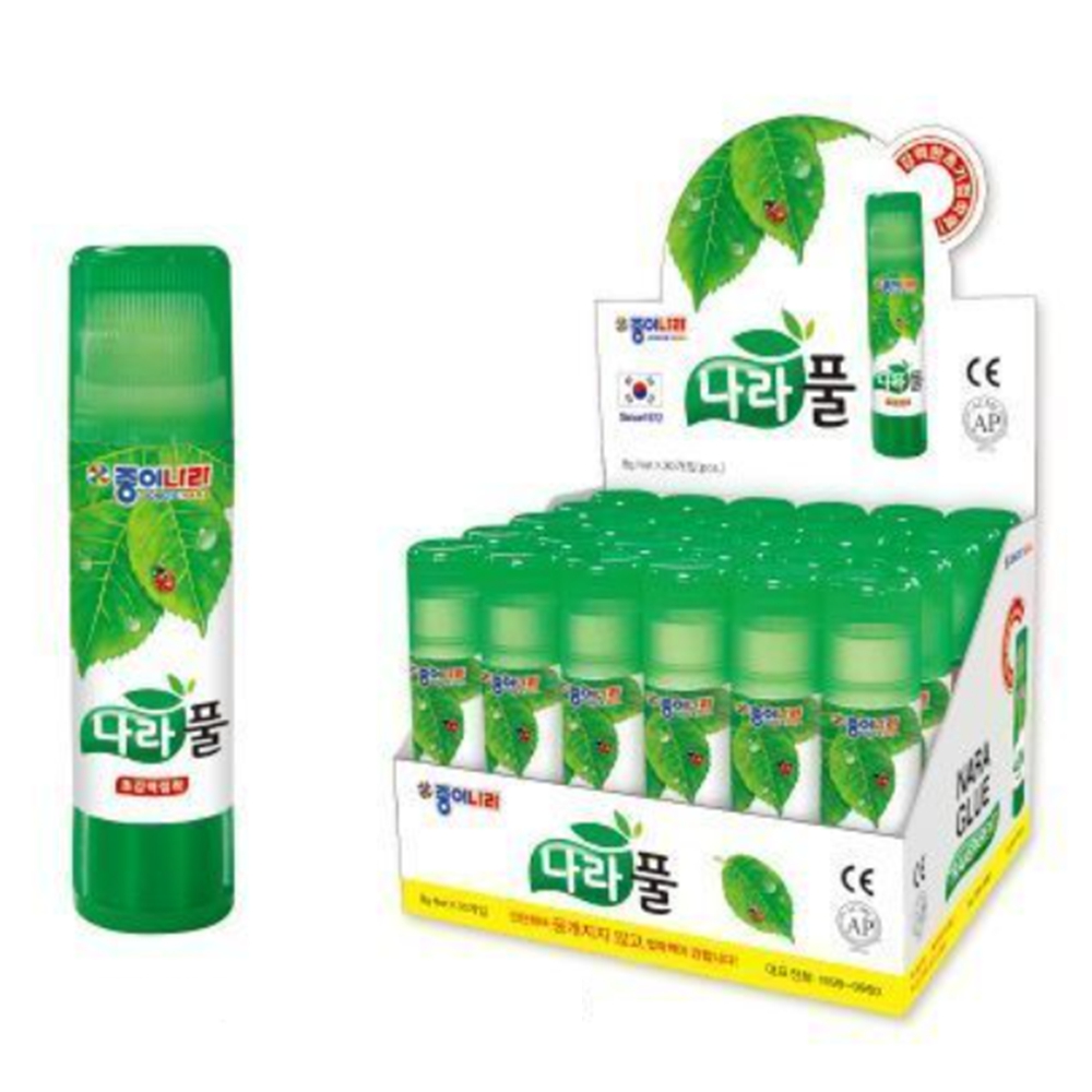 미니 스틱풀 딱풀8g 대용량 고체풀 30입 나라풀 - 상품 이미지