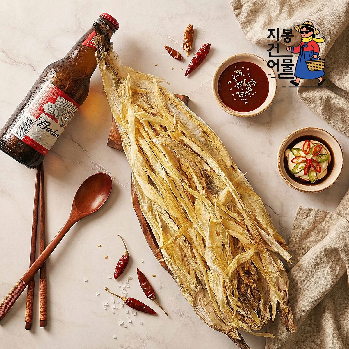 국내가공 손질먹태 (머리 먹태채 껍질) 먹태 100g, 1개
