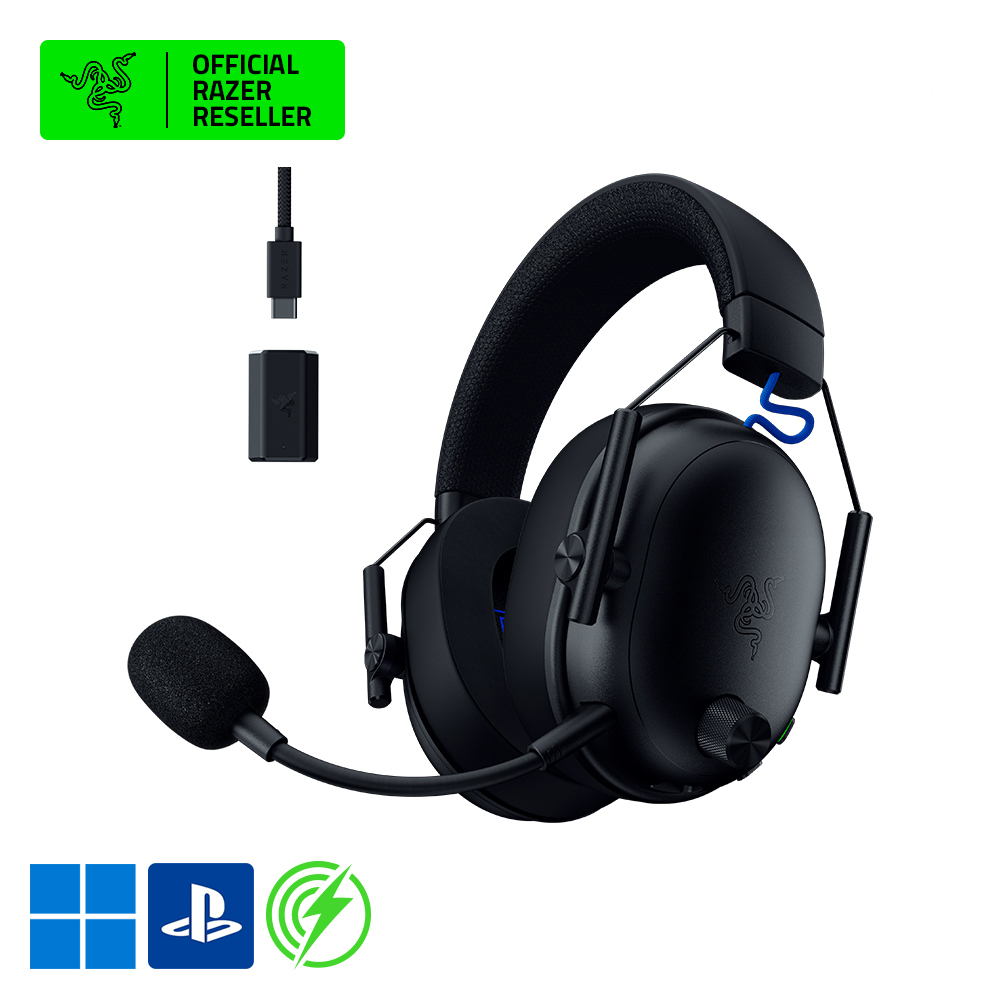 레이저코리아 BlackShark V3 무선 게이밍 헤드셋 PC/콘솔 지원 PS5, 블랙 - 상품 이미지