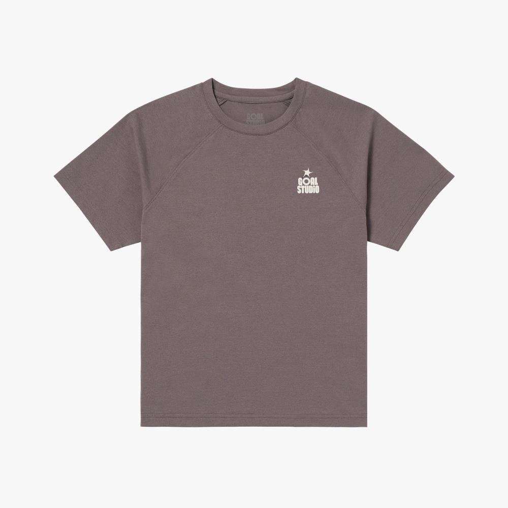 WS ESSENTIAL AIRDRY TEE-BROWN - 상품 이미지