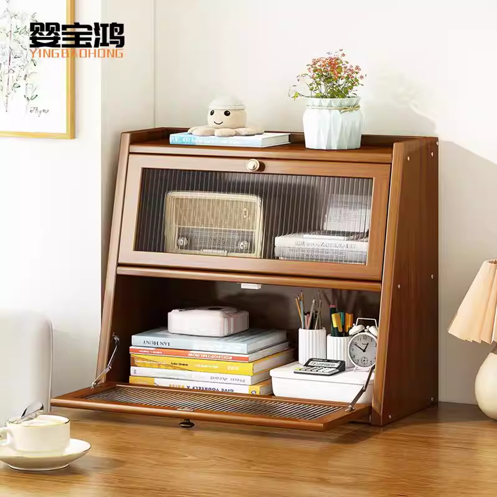 약 수납장 월넛 폭좁은 보관장 하부장 틈새 캐비닛 40cm - 상세 이미지 3
